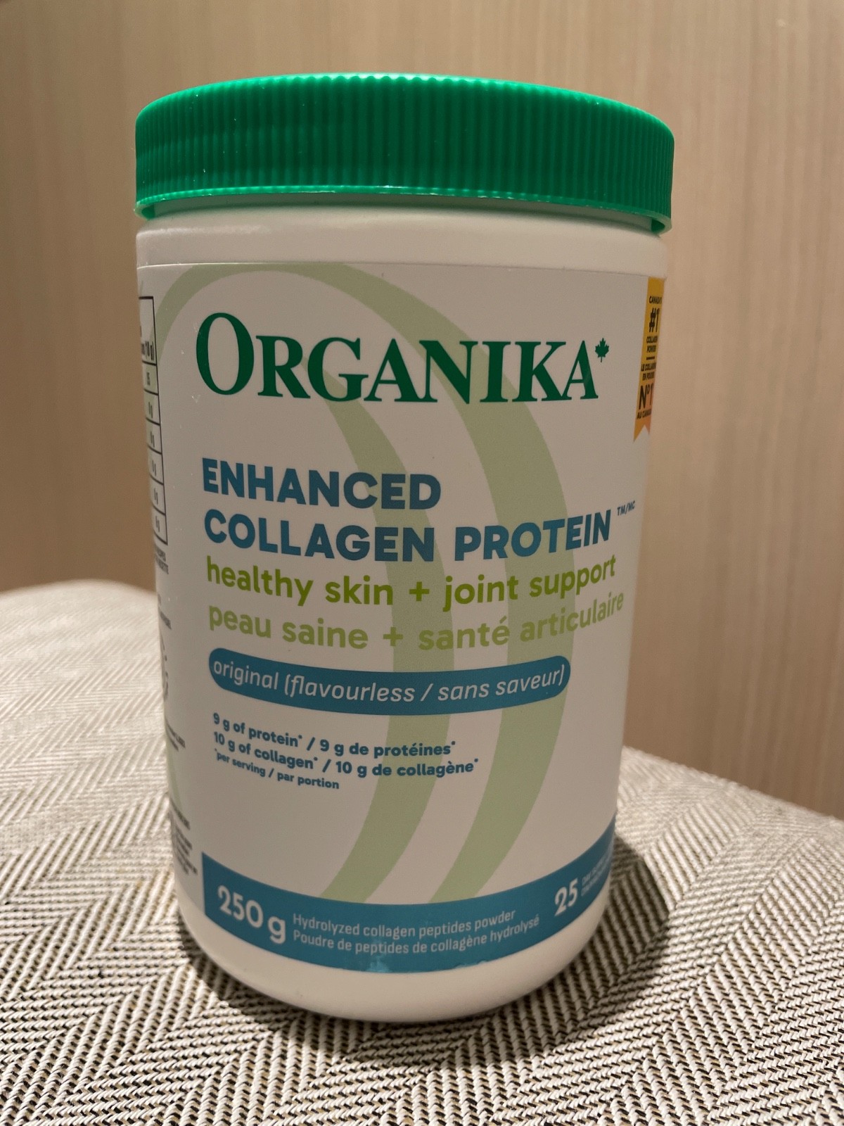 Organika Enhanced Collagen Powder, for Healthy Hair, Skin, Nails & Joints., 250g
