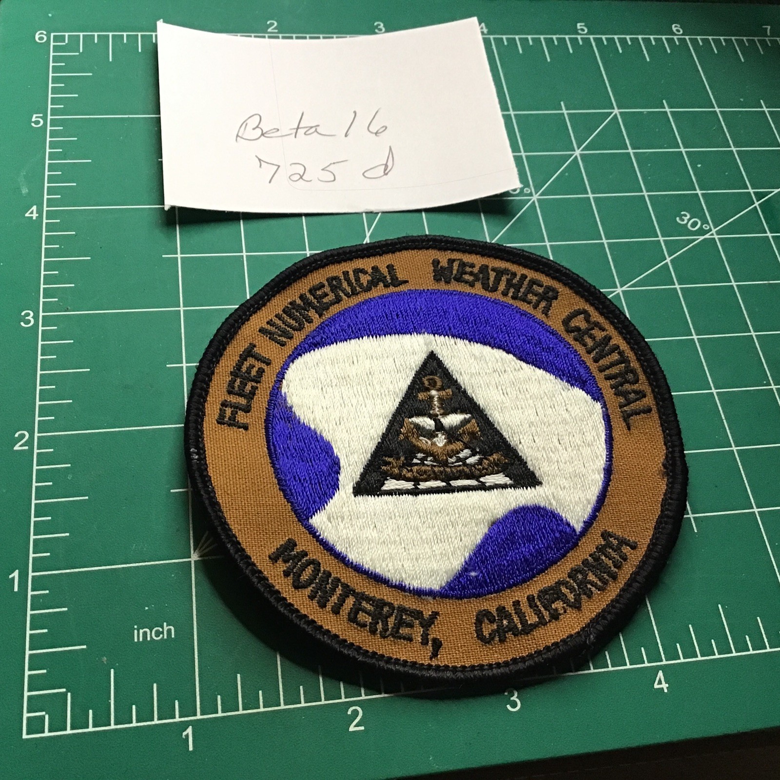 US Navy Monterey Fleet Numerical Weather Central Patch Sew On