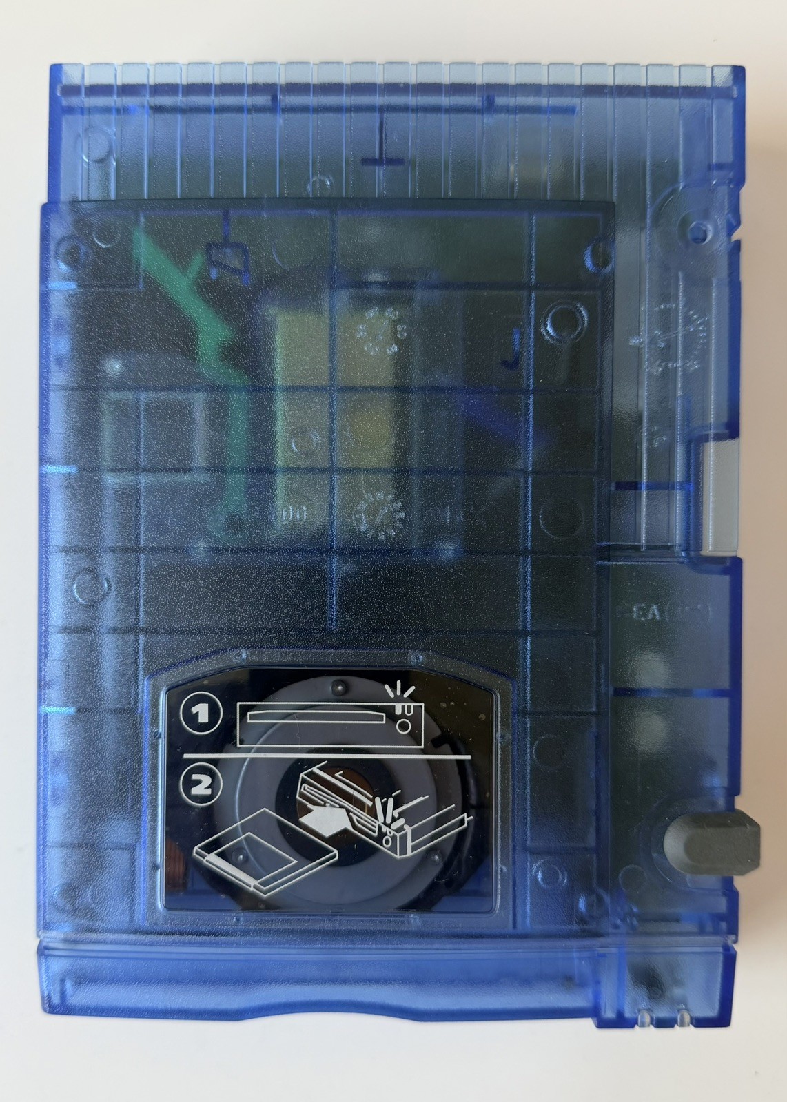 Iomega Zip 100 USB External Drive Blue Transparent-parts read description