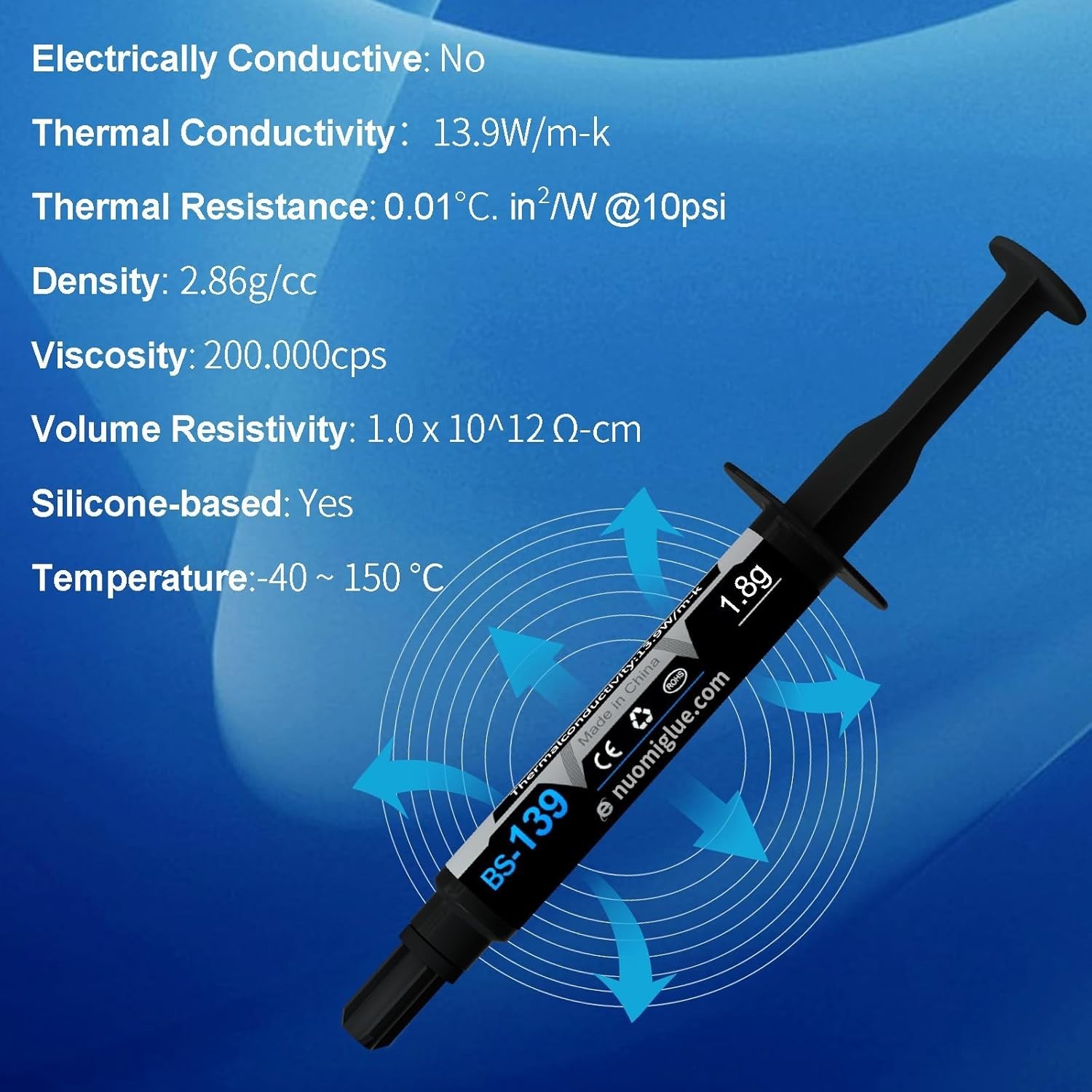 Durable Thermal Paste, 1.8g with Toolkit - Perfect for Overclocking Enthusiasts