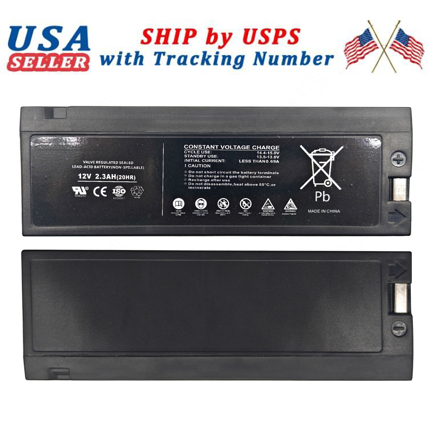 For MINDRAY Monitor FB1223 PM9000 MEC1000 Replacement Battery FB1223 12V 2300mAh