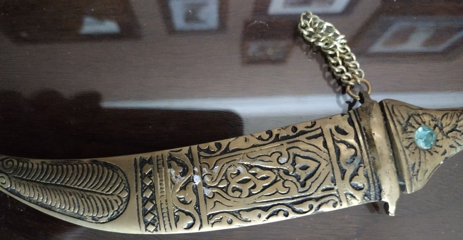 Vintage Brass Dagger & Sheath