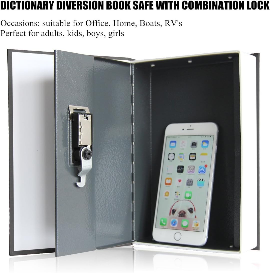 Dictionary Diversion Book Safe with Combination Lock – Secure & Stylish Design