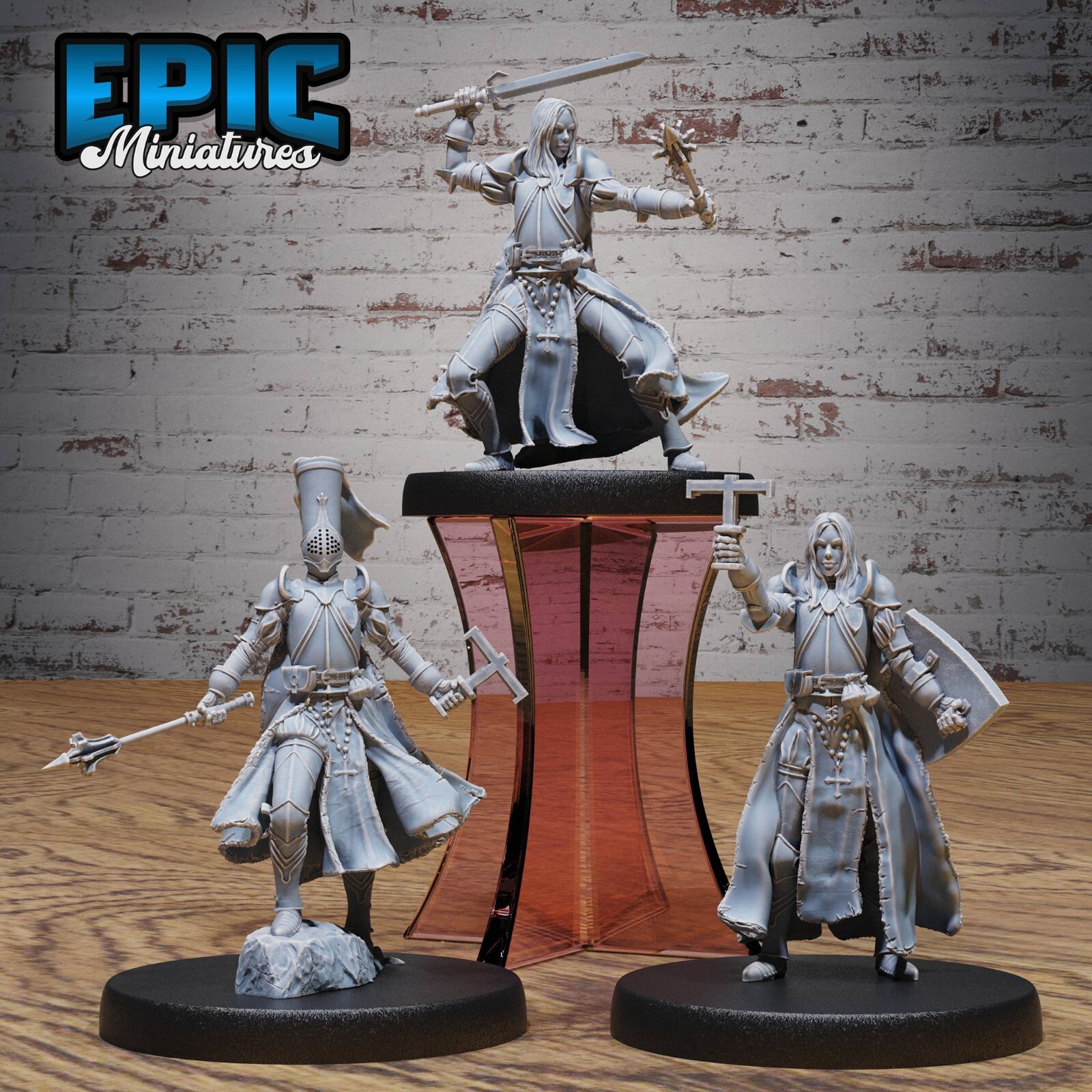 Female Cleric D&D Dungeons and Dragons Miniature - Epic Miniatures 28mm