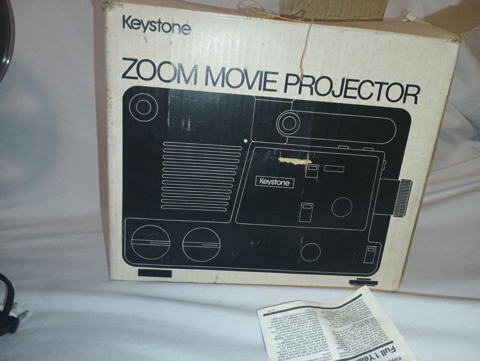 KEYSTONE 2500 ZOOM Super 8 8mm Speed Reel-to-Reel Movie Film Projector Untested