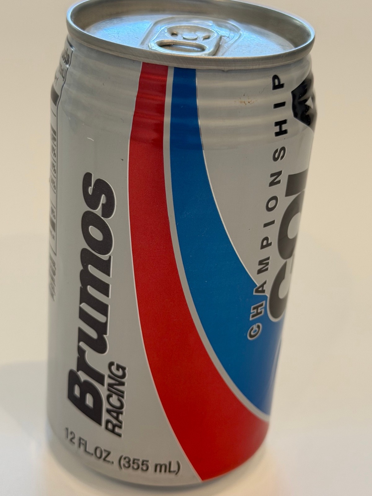 BRUMOS RACING COLA Can Unopened Empty Vintage