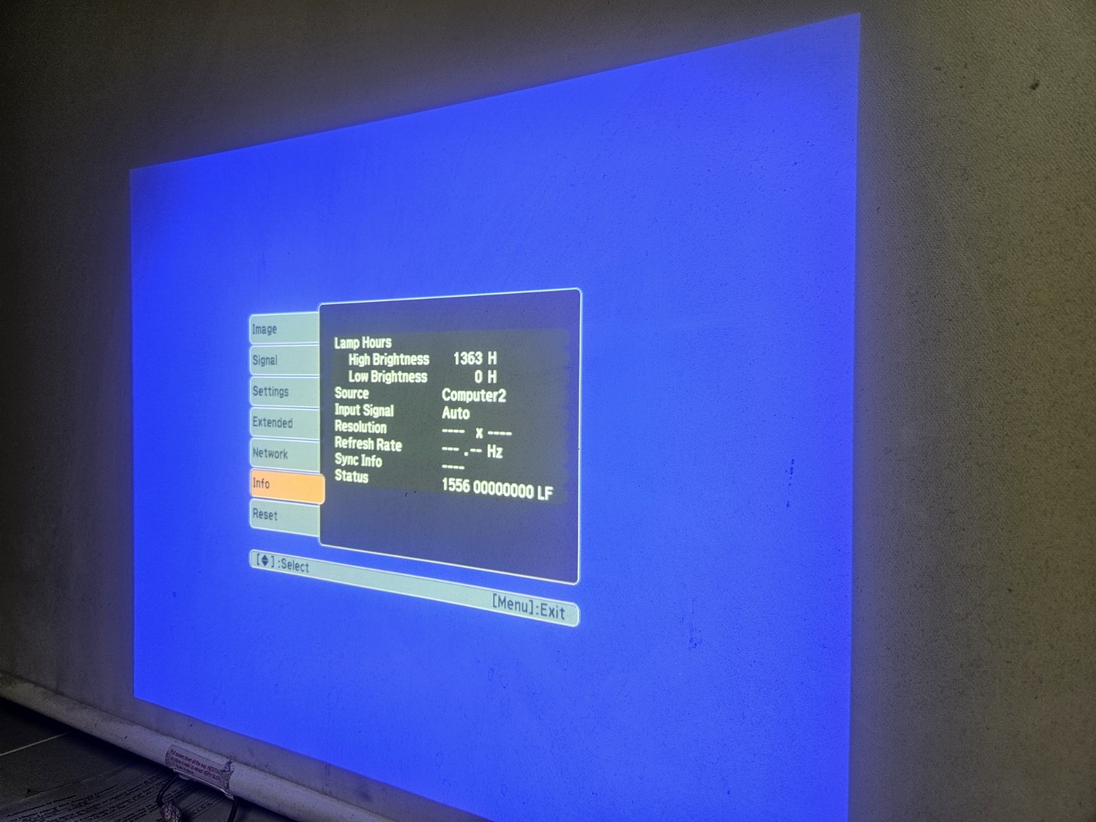 Epson Powerlite 83+ EMP-83H 3LCD projector 1363h