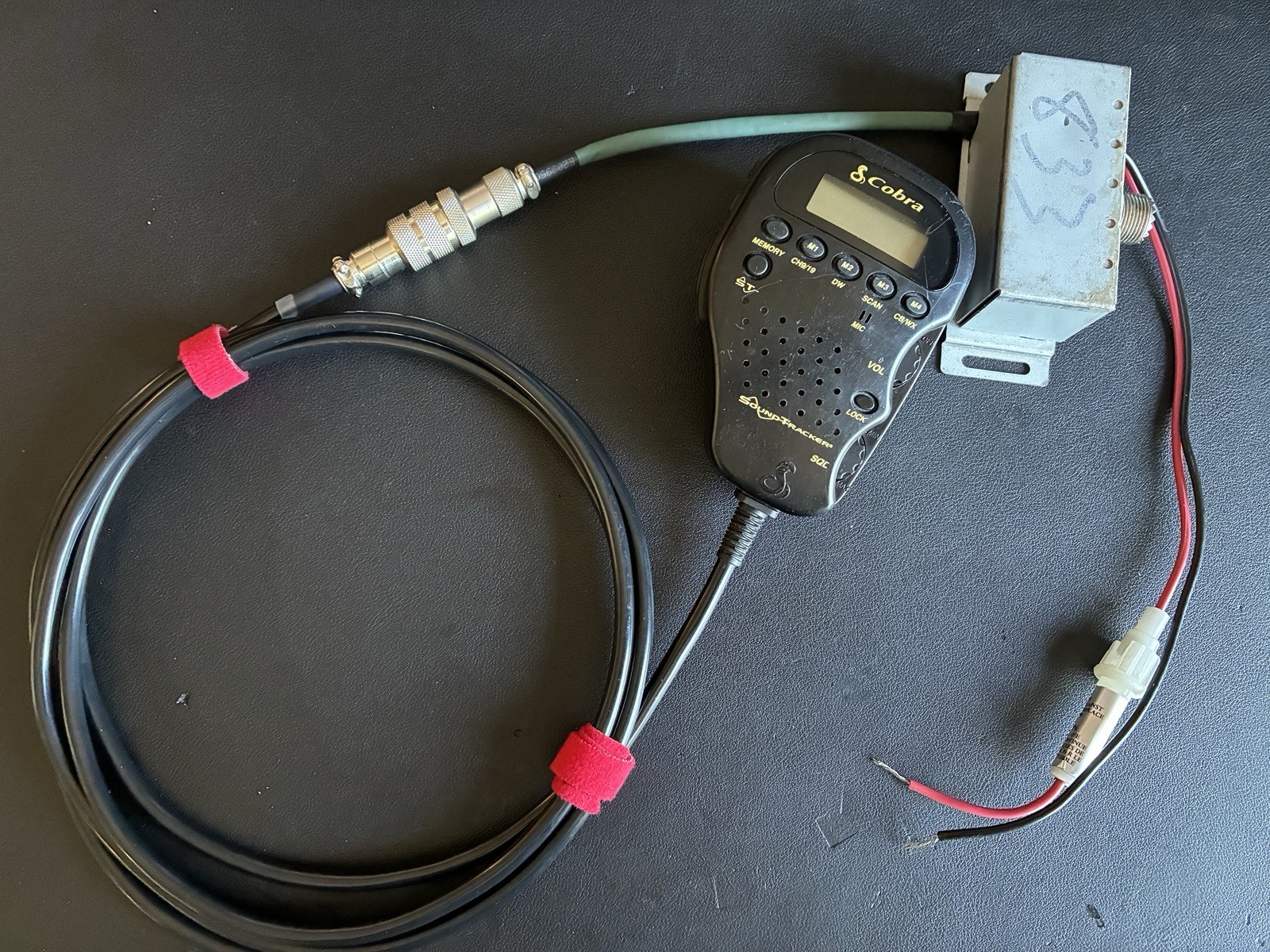 Cobra 75 WX ST Remote Mount CB Radio Green Falcon Straight Cord 27MHz Mobile AM