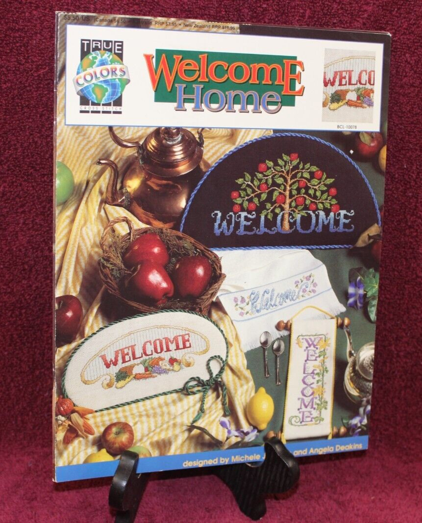 True Colors Cross Stitch Pattern Leaflet - Welcome Home