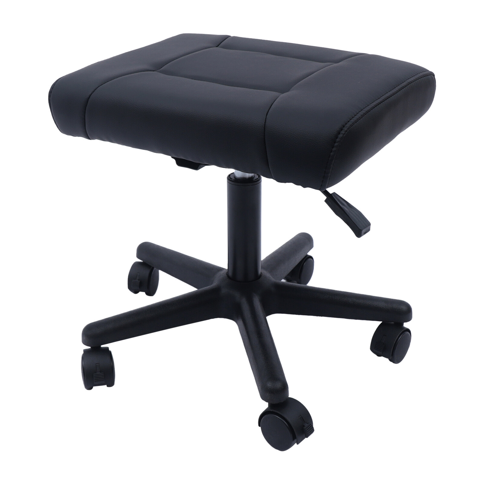 Office Foot Stool with Wheels, Height Adjustable Rolling Leg Rest Adjustable New