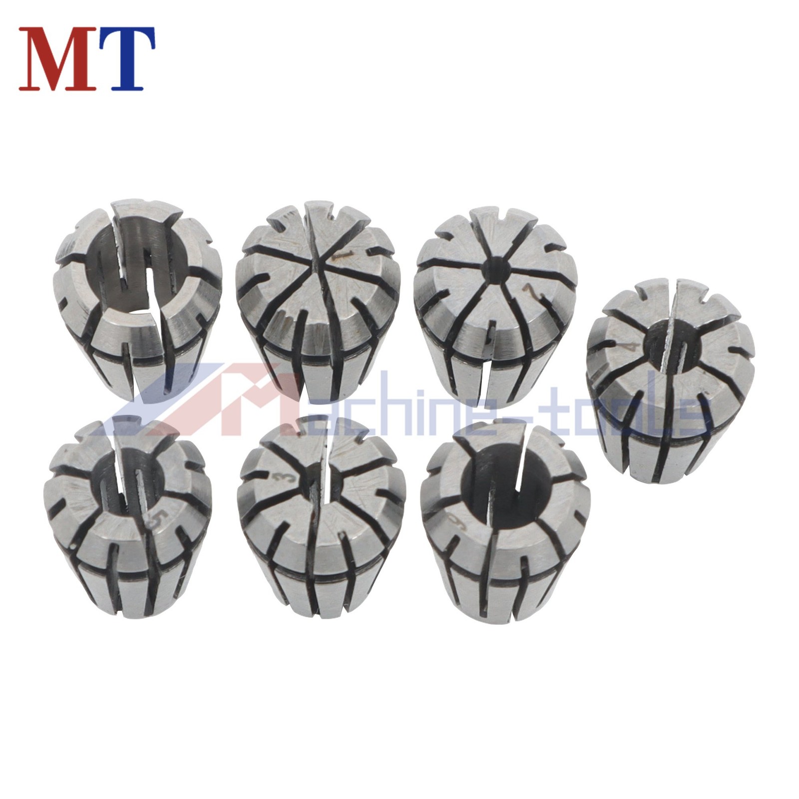 7pcs ER11 Collet Kit 1-7mm Spring Type for Engraving Machine Tool