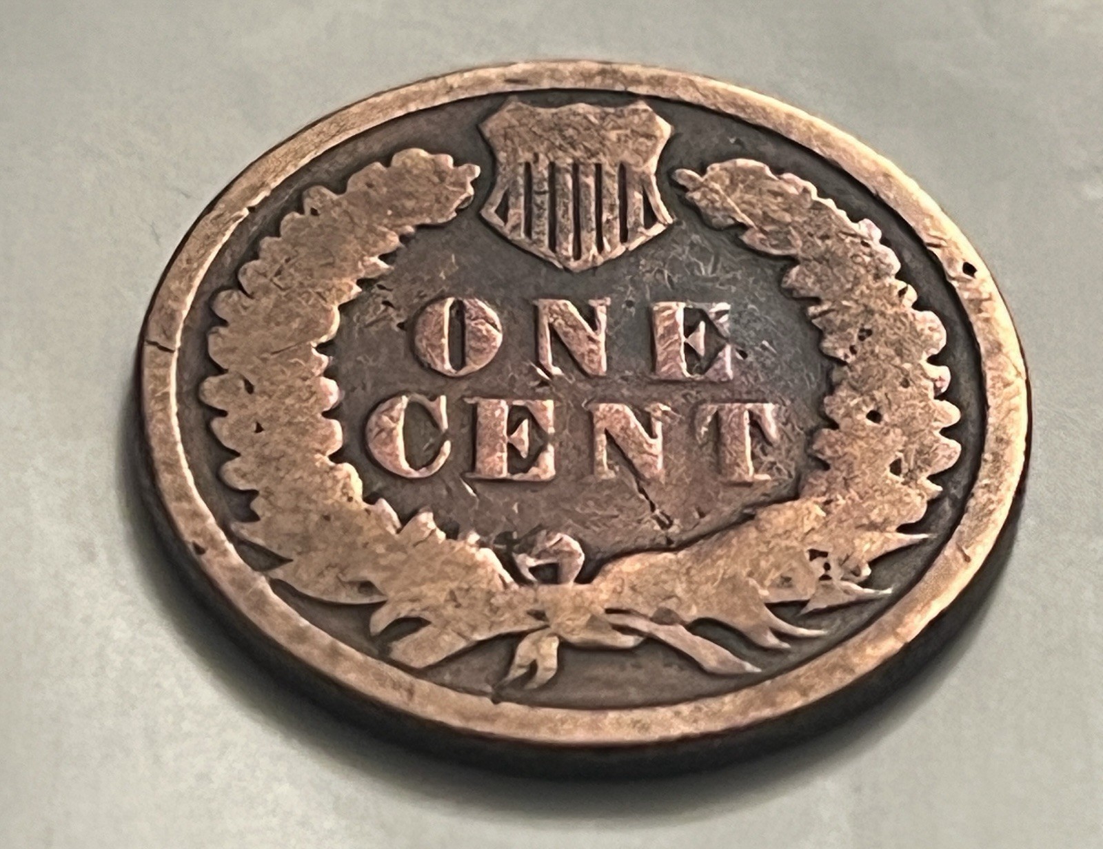 1882 Indian Head Cent Good/VG Brown Sharp Reverse BN169