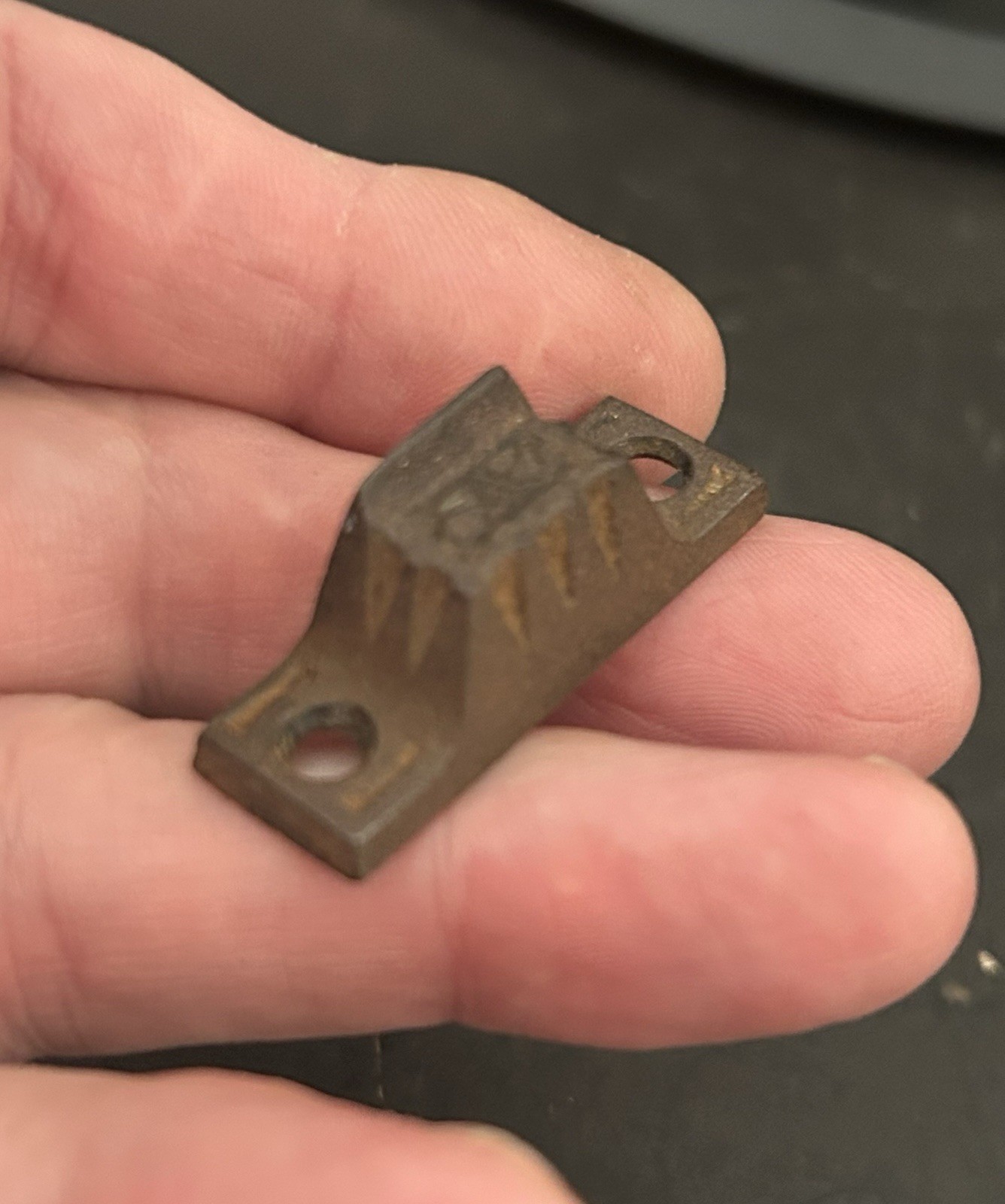 ANTIQUE EASTLAKE VICTORIAN CAST IRON CABINET CUPBOARD DOOR LATCH LOCK CATCH ONLY