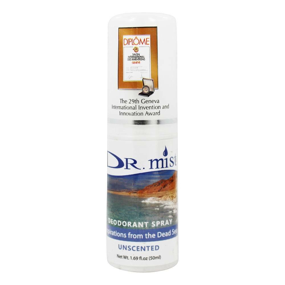 **2 PACK** Dr. mist Deodorant Spray Unscented, 1.69 fl oz each