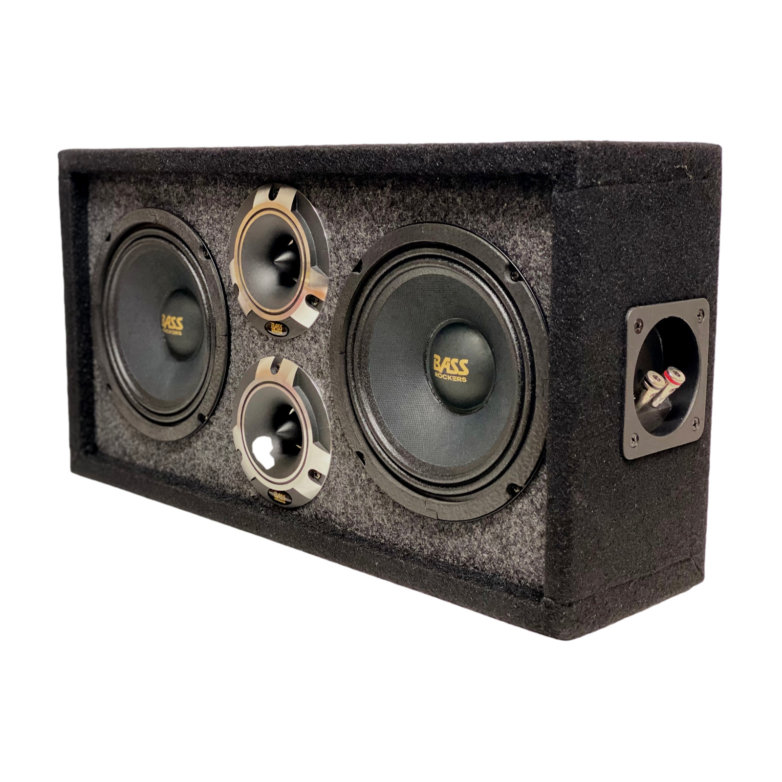 Bass Rockers 6.5" Loaded chuchera box with 6.5" Speakers and Tweeters 800W