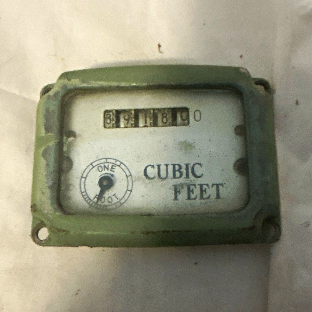 Mechanical Cubic Feet Meter Register/Counter Assembly w/ Cover & Lens 11001