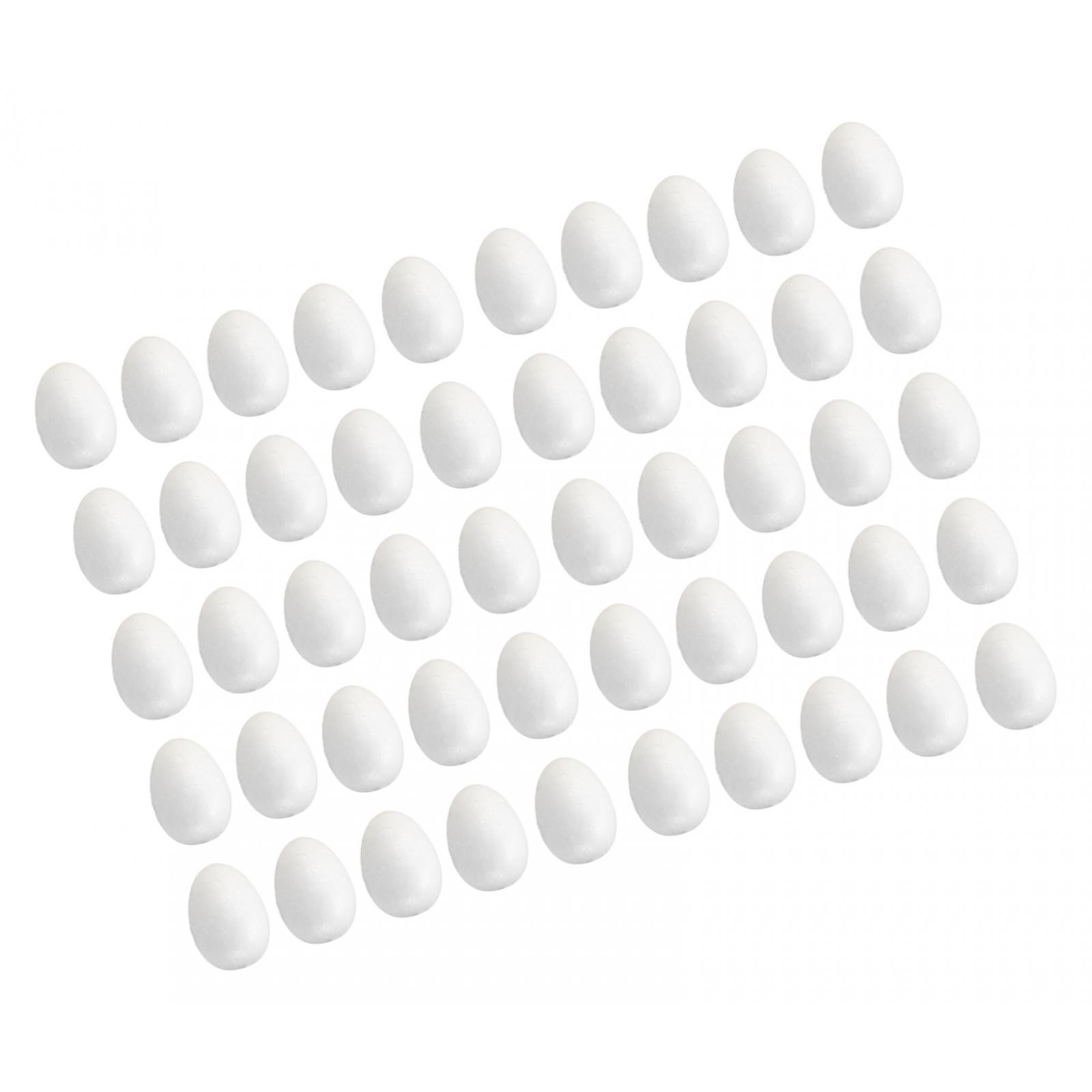 Foam Eggs Unpainted White Blank Smooth Easter Eggs for Crafts Making for