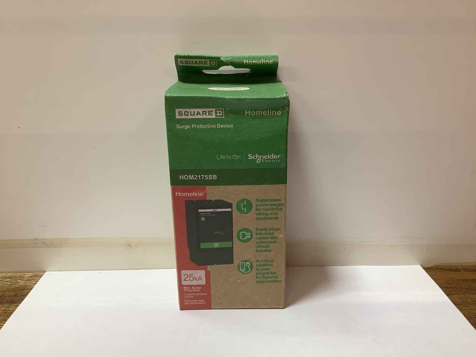 NEW Square D HOM2175SB Homeline AC Power Surge Protector Surgebreaker 22.5kA