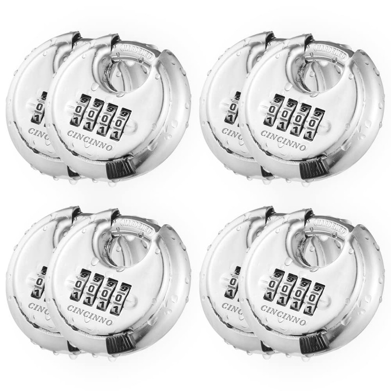 Cincinno 4 Digit Combination Lock Combination Disc Padlock Hardened Steel