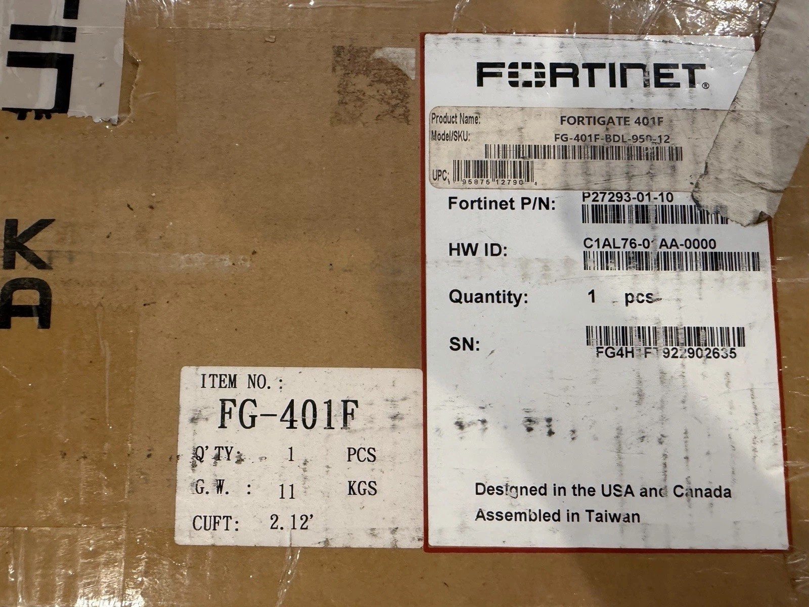 Fortinet FortiGate- FG-401F-BDL-950-12