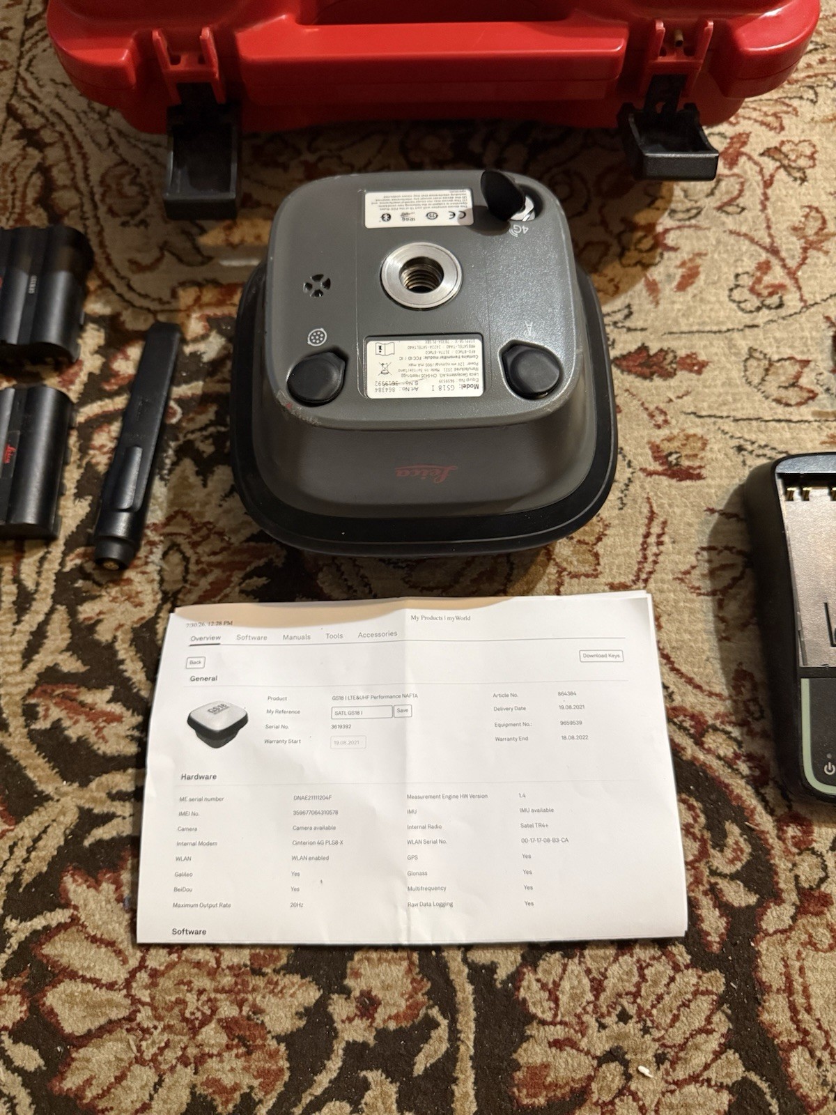 Leica GS18 I - GNSS RTK Rover - Visual Positioning - Tilt Compensation - i Image
