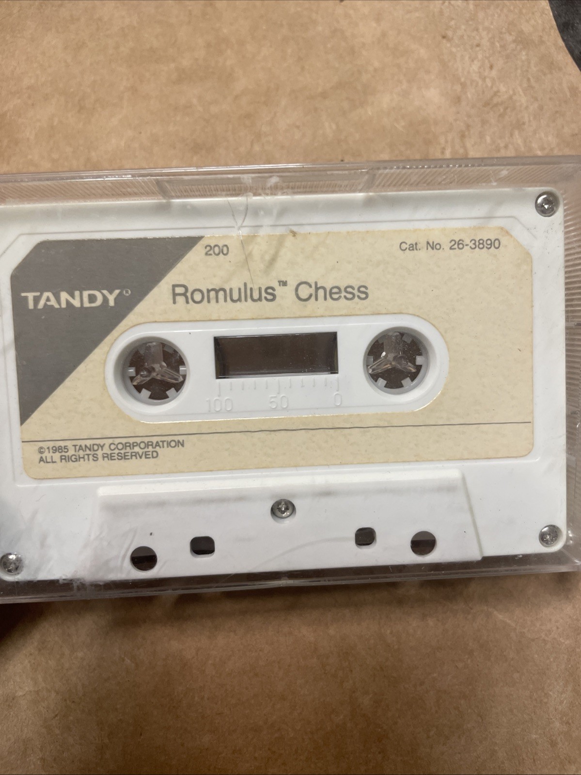 Romulus Chess - Tandy 200 Portable Computer SW Cassette - Rare Strategy Game
