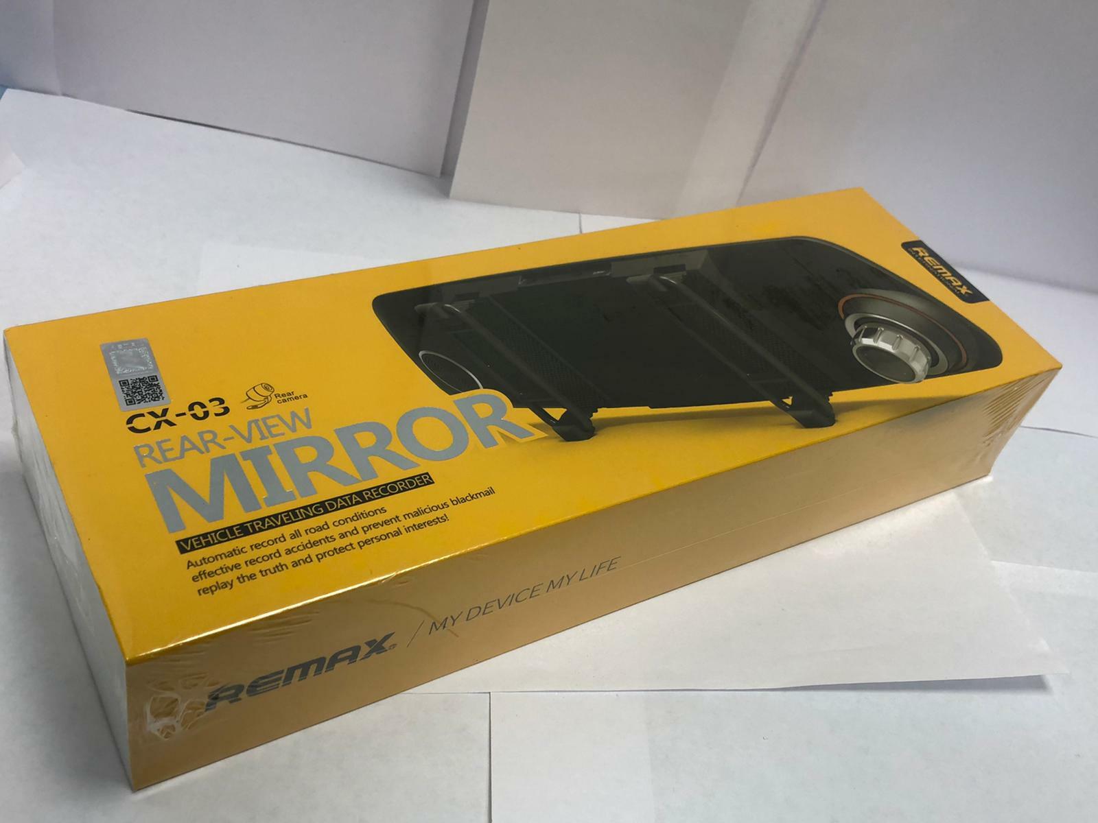 DASHCAM Front & Rear View Camera + Mirror + Data Recorder + Microphone Remax