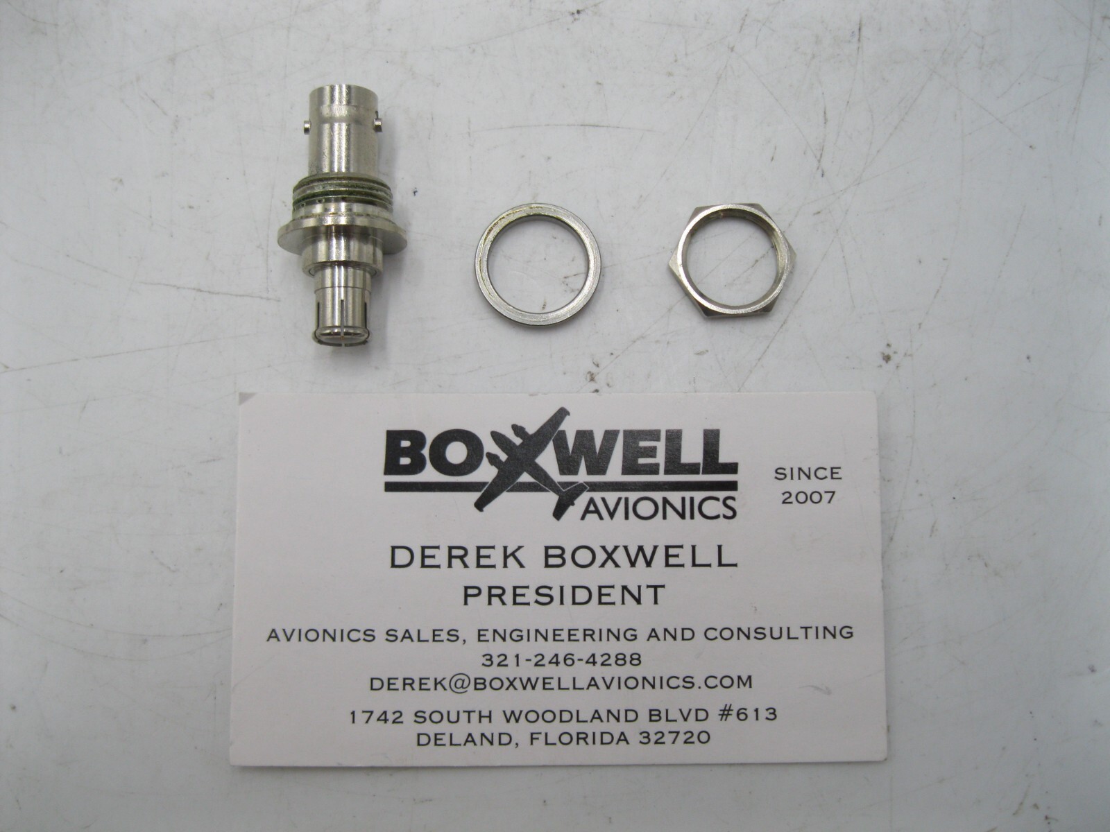 GARMIN MALE/FEMALE RF SPECIAL BNC CONNECTOR PN: 330-00053-01 212-00022-00