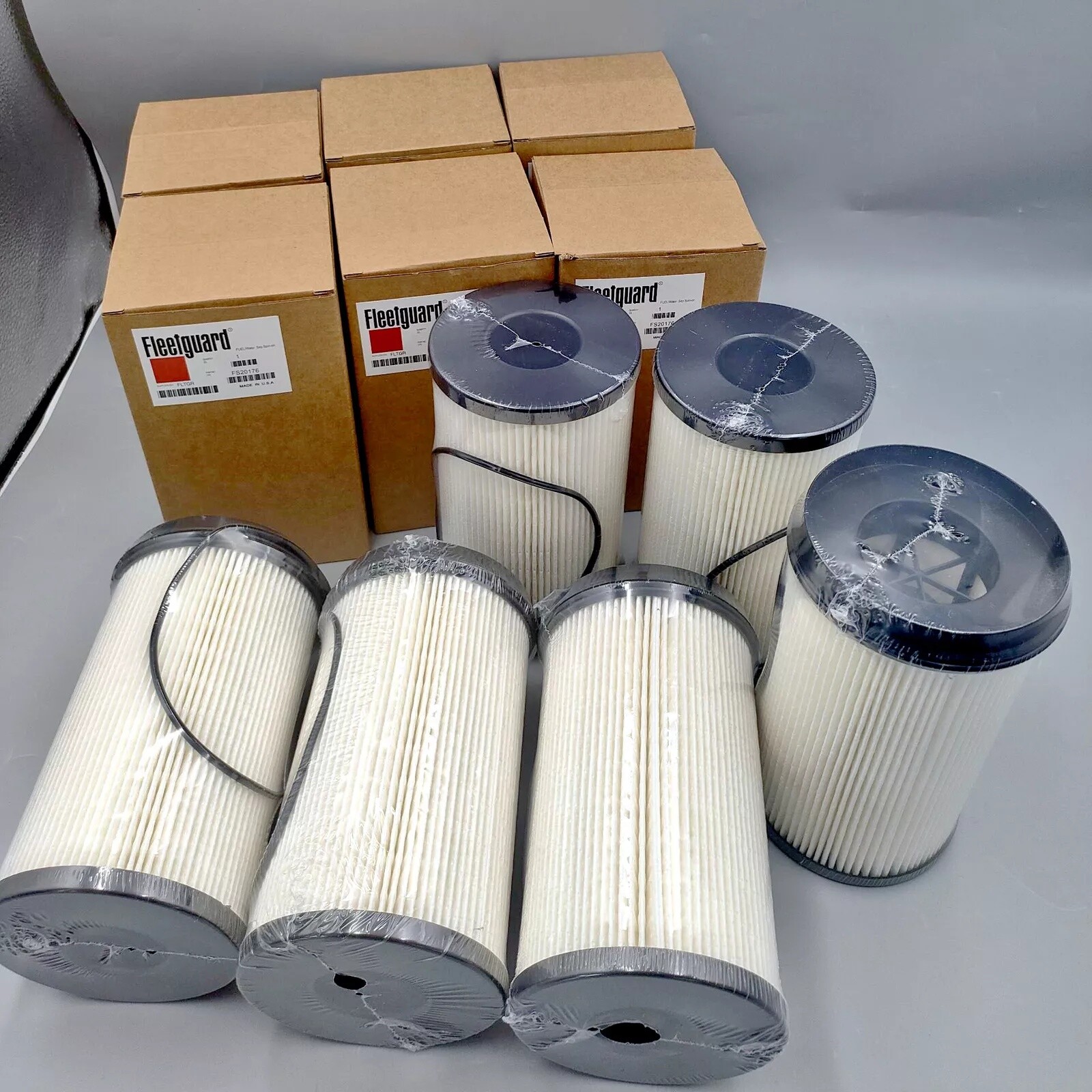 6X OEM Fuel Filter Water Separator PF46235 FS20176 R61709 For DD-13 DD-15 DD-16