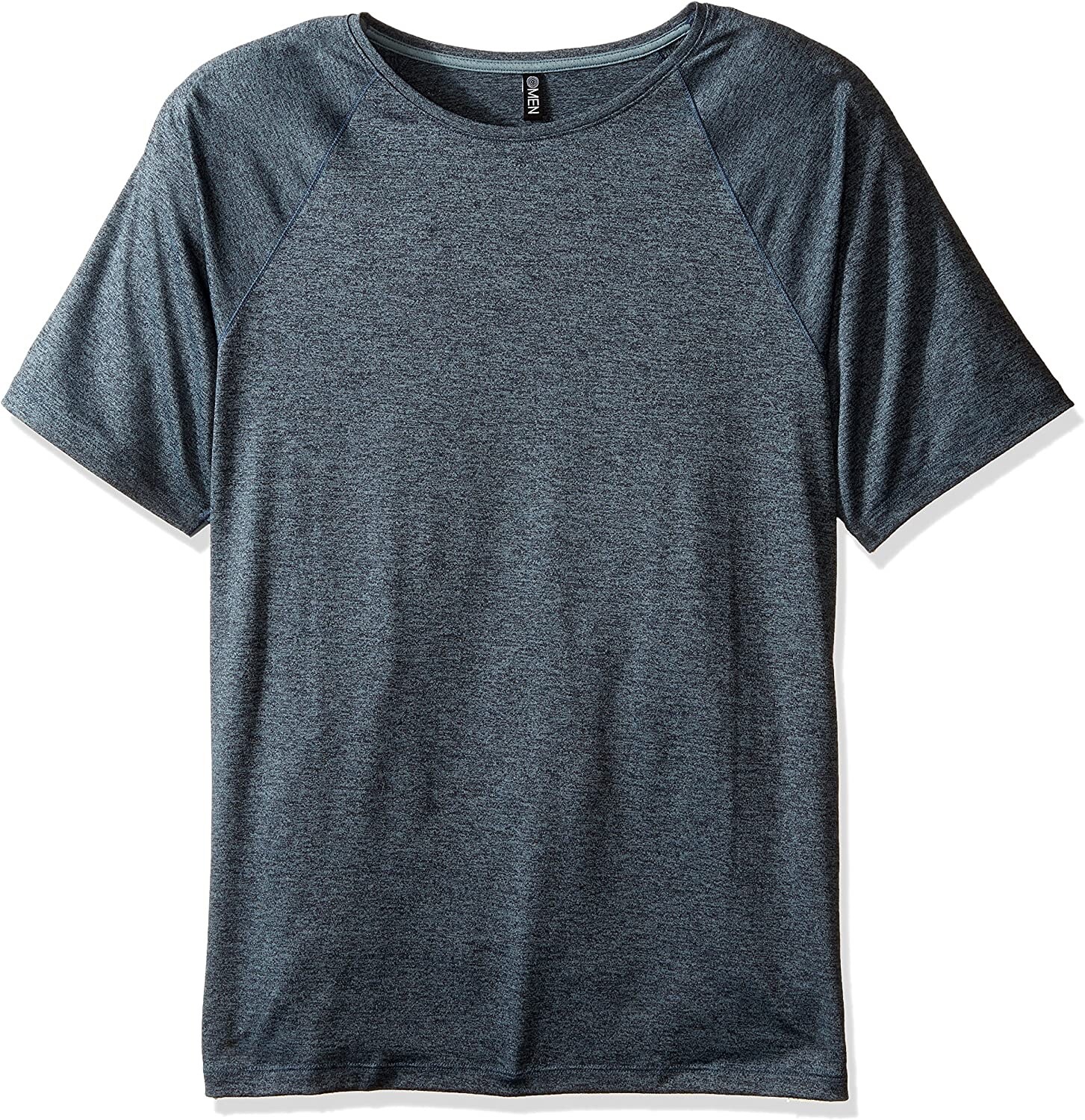 NWT Mens $47 Onzie Yoga Raglan Short Sleeve Shirt in Moonstone Blue S/M