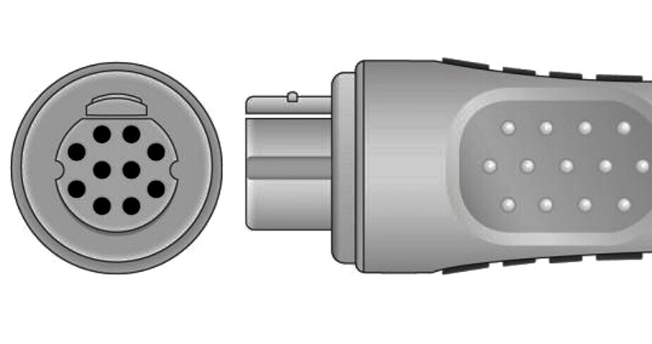 Cardiocap 5, S/5 SpO2 Adapter Compatible Cable - Same Day Shipping