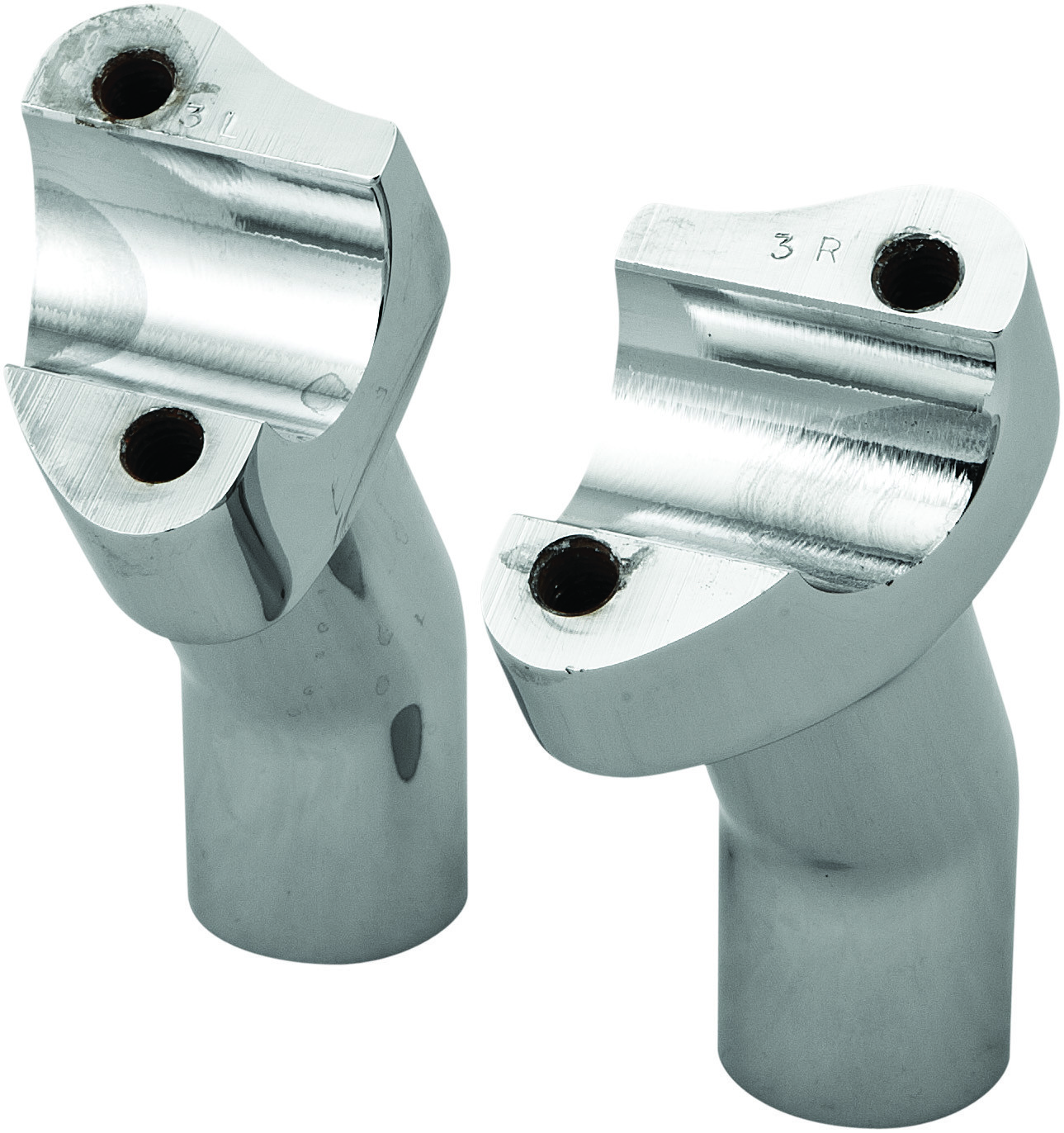 Forged Handlebar Riser - Color: Chrome - Style: Chrome