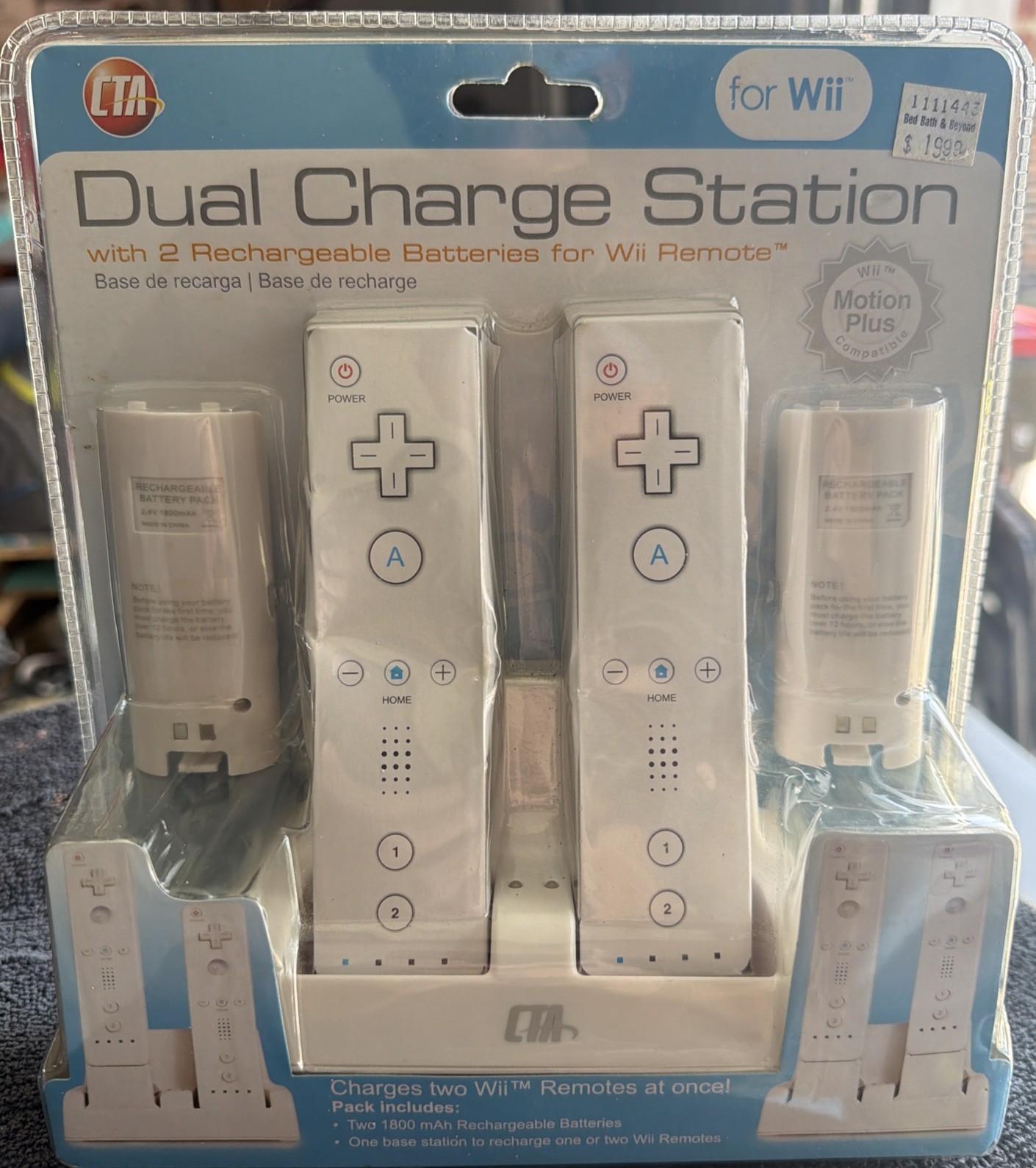 NEW SEALED Nintendo Wii Dual Charging Station CTA Controller Docks