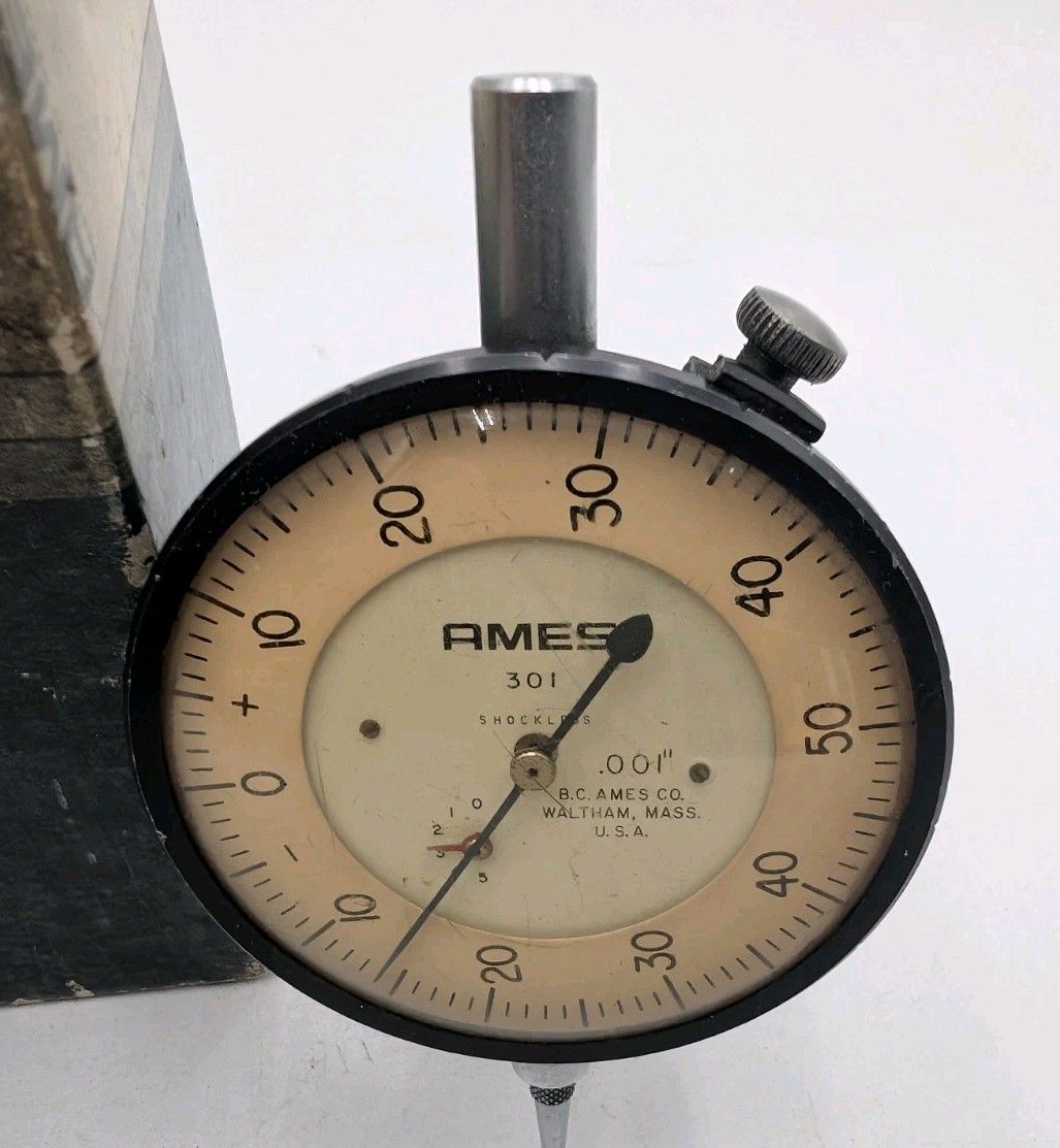 Ames 201 Shockless Dial Indicator Gage 0.001" Increment