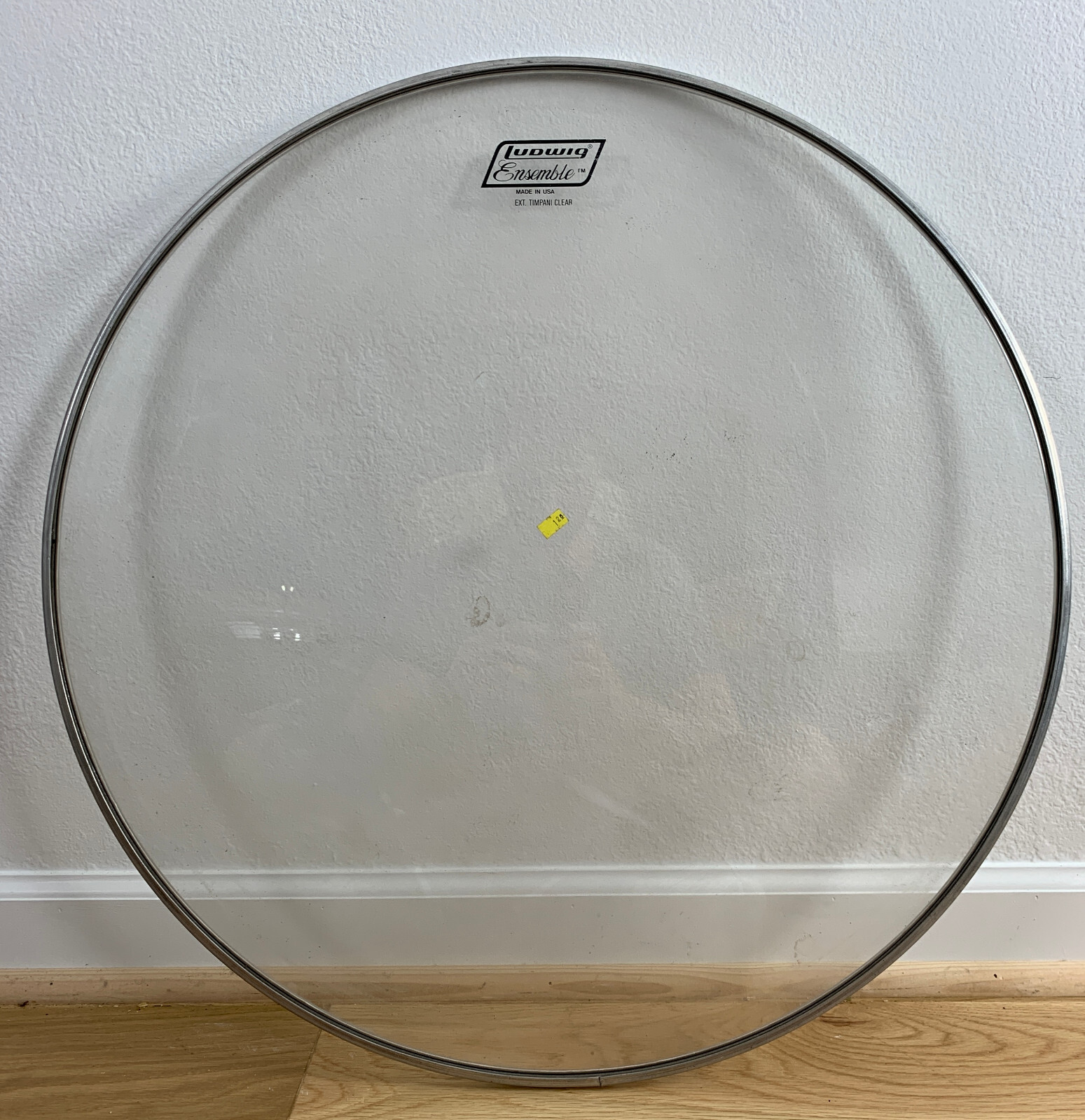 LUDWIG Ensemble 24-Inch TIMPANI DRUM HEAD Extended Collar Clear 90s Vtg NOS New