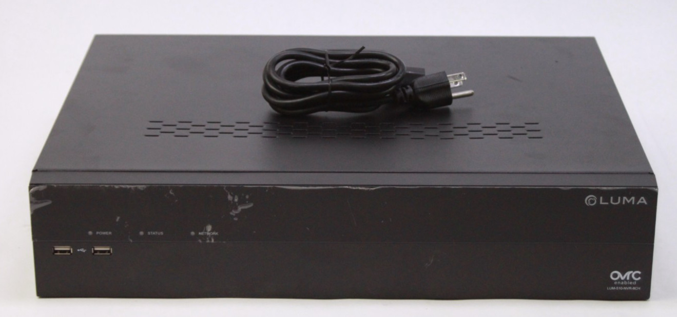 Luma SnapOne LUM-510-NVR-8CH-1T PoE Network Video Recorder - Powers On READ