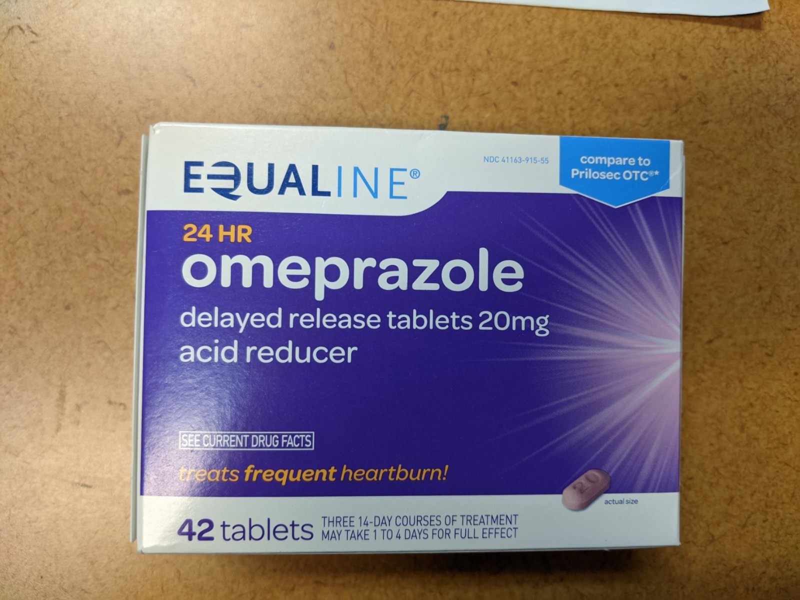 NEW SEALED EQUALINE OMEPRAZOLE 20 MG 5300 total tablets