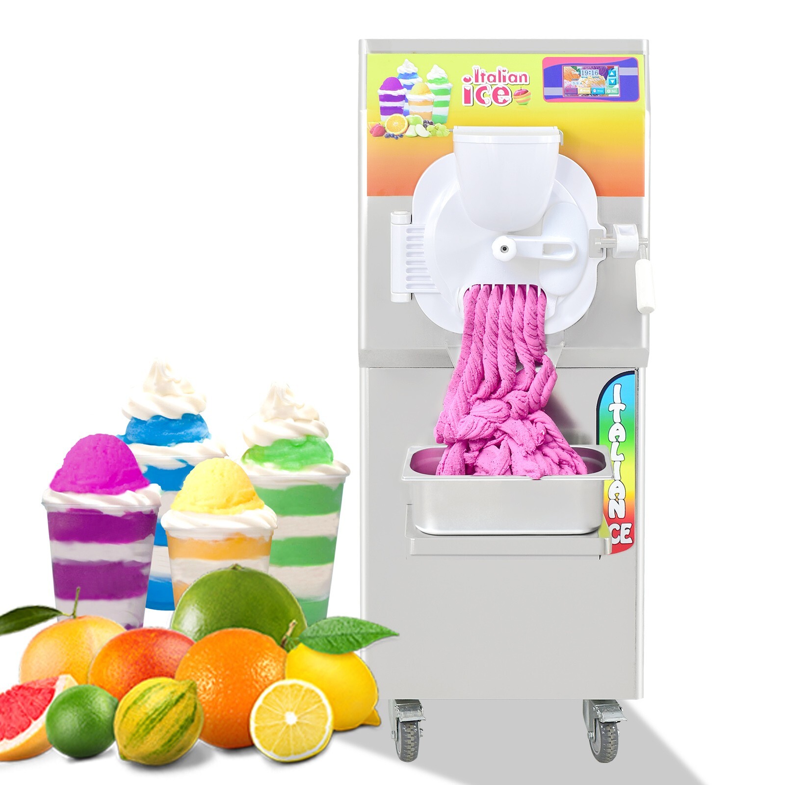 Commercial ETL Italian ice machine gelato hard ice cream machine  30-40L/hours
