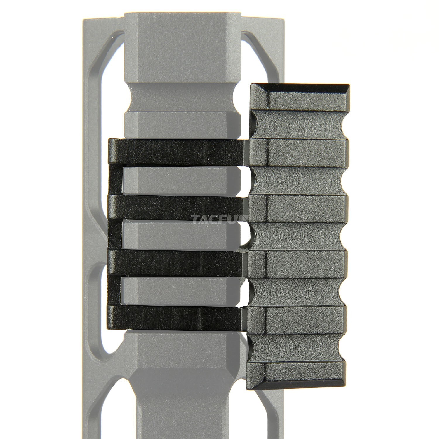 1 Pair 5 slot Low Profile Offset Angle Picatinny Rail Mount 45 Degree 20mm Black