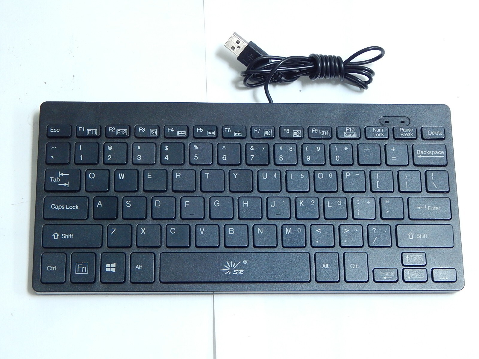 New Perixx PERIBOARD-426US Mini USB Keyboard Wired Space Saving Low Profile