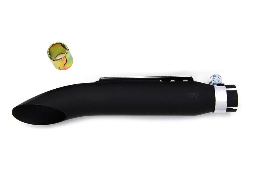 V-Twin 30-0771 Black 16" Turn Out Muffler Shorty Motorcycle Exhaust Pipe Slip-On