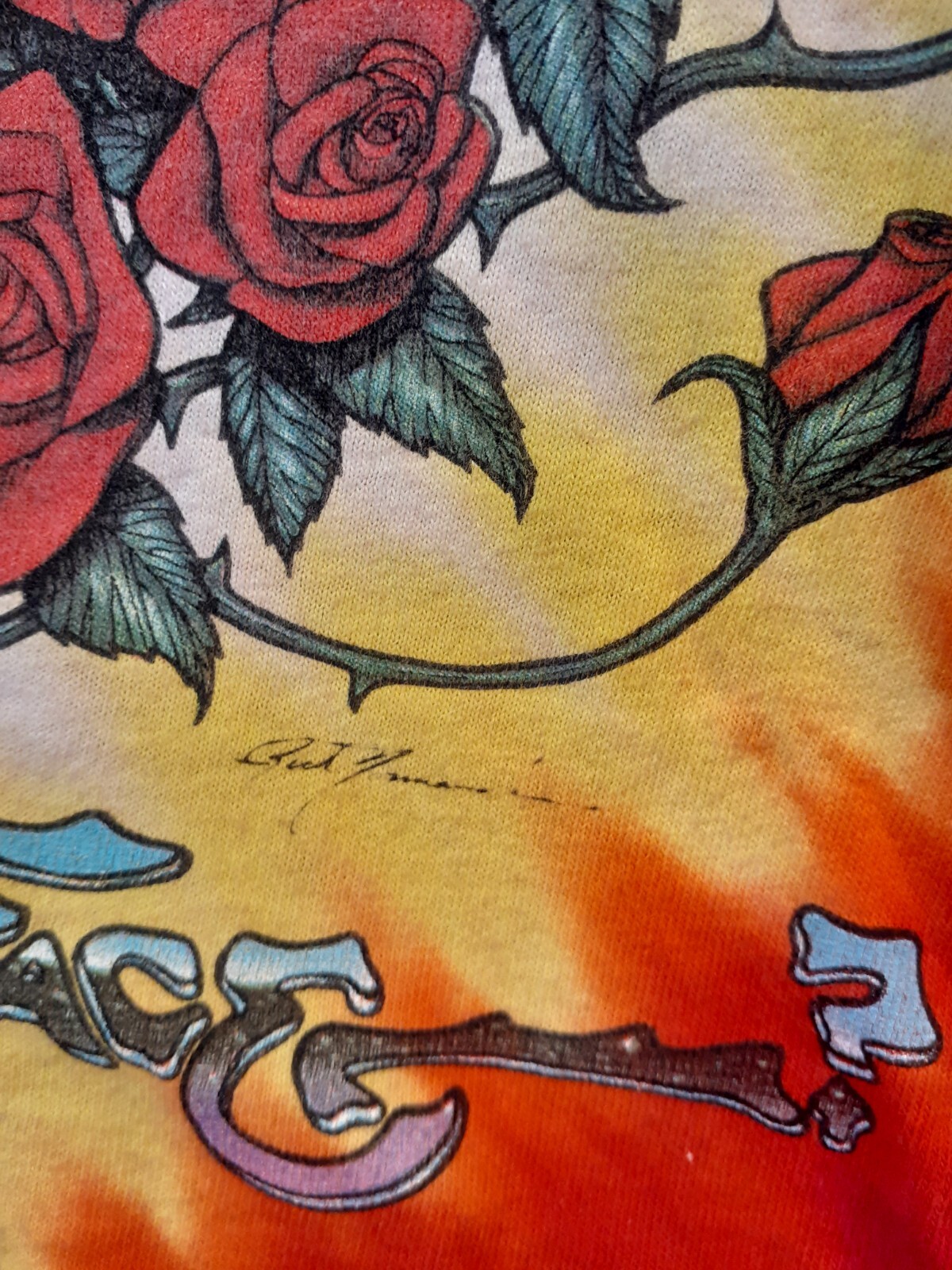 1992 GRATEFUL DEAD SPACE YOUR FACE T-Shirt by Liquid Blue Sz Large