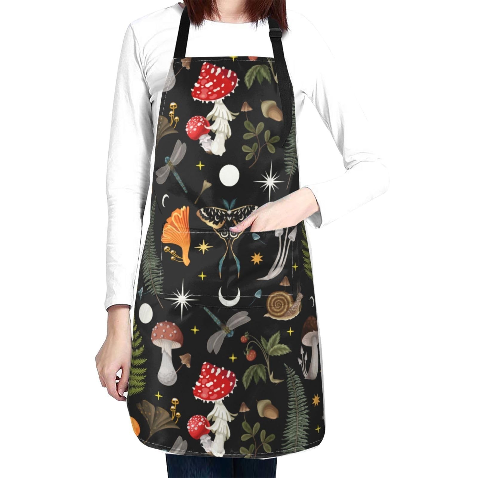Siiuuol Cute Cats Unisex Waterproof Kitchen Chef Apron - With Adjustable Bib ...