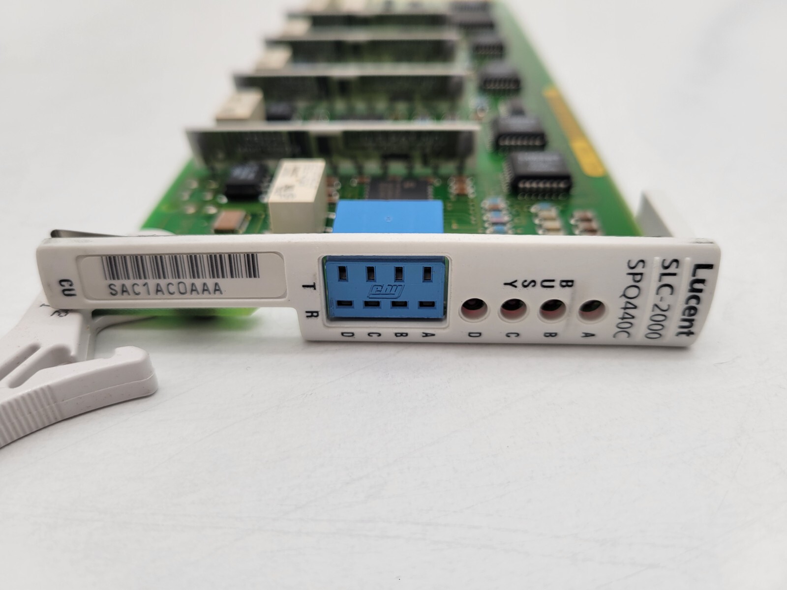Lucent SLC-2000 SPQ440C Telecommunication Card Busy Circuit Board Assembly Rack