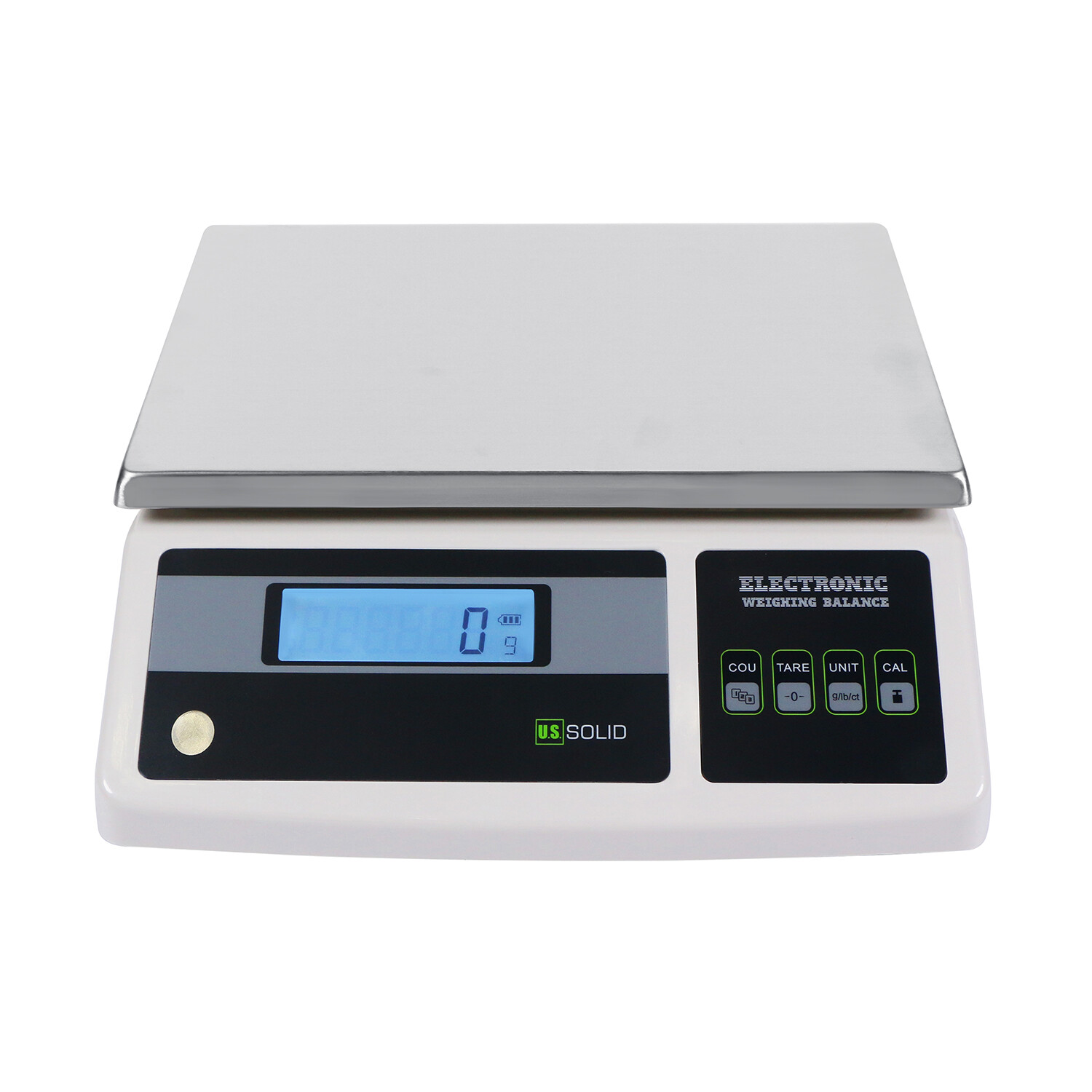 U.S. Solid Tabletop Bench Scale 68x0.002lb / 31kgx1g Stainless Steel Platform