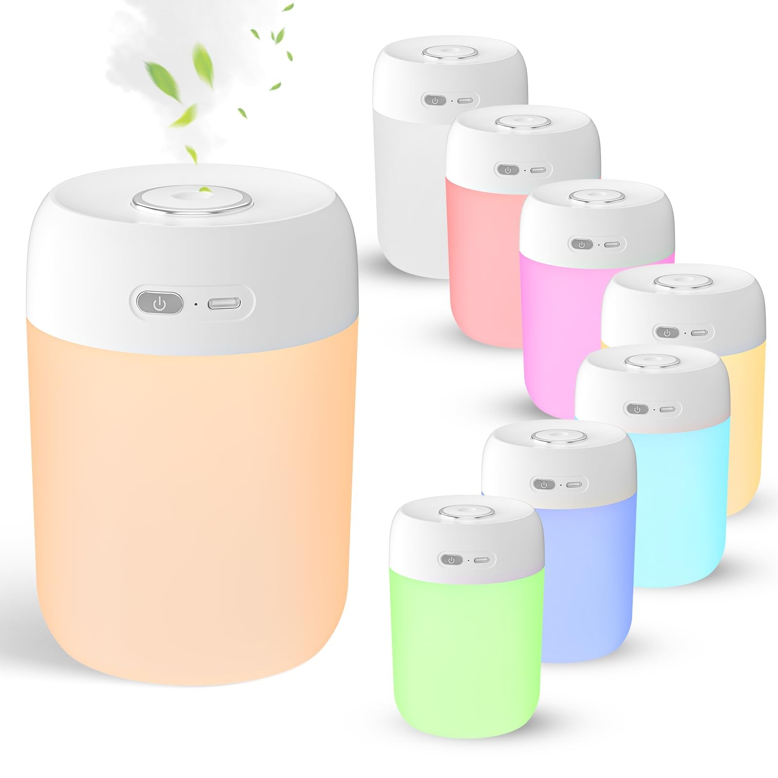 BAMCOO Plant Humidifier Indoor, 650ml 3.9 x x 5.6 inches, White