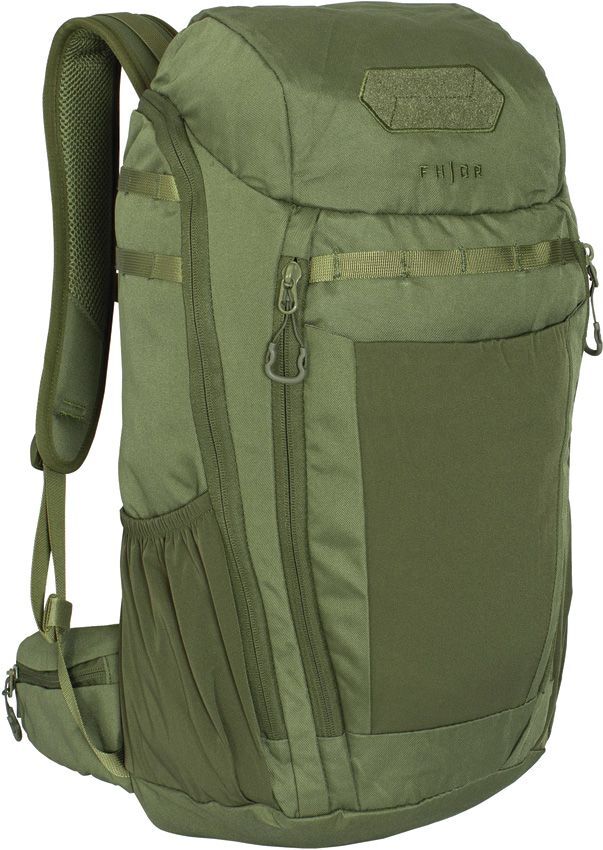 FHIOR Tactical Backpack 30L Green w/Large Main Compartment Adjustable Straps