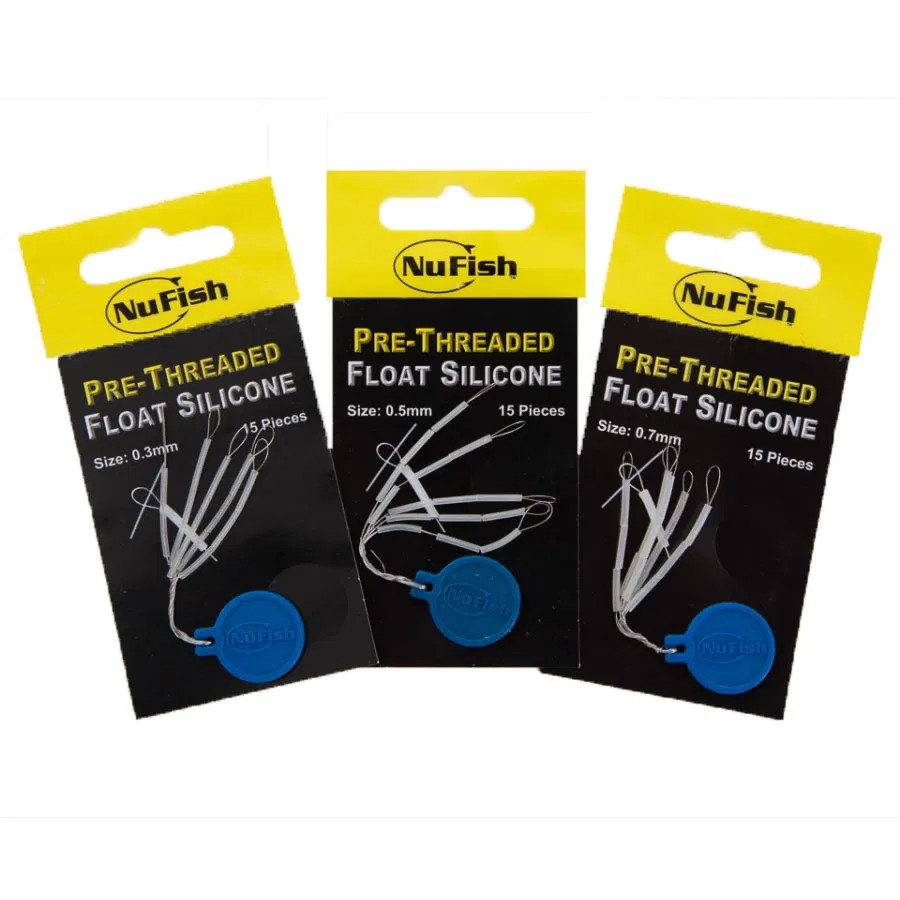 NuFish Pre-Threaded Pole Float Silicone ( 3 Sizes)