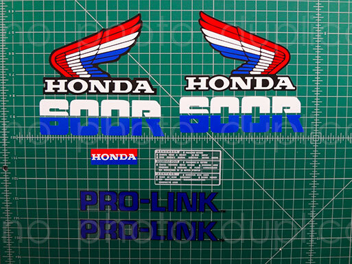 85' 1985 XL 600r xl600 6pc Red/Blue tank graphics decals aufkleber stickers MX