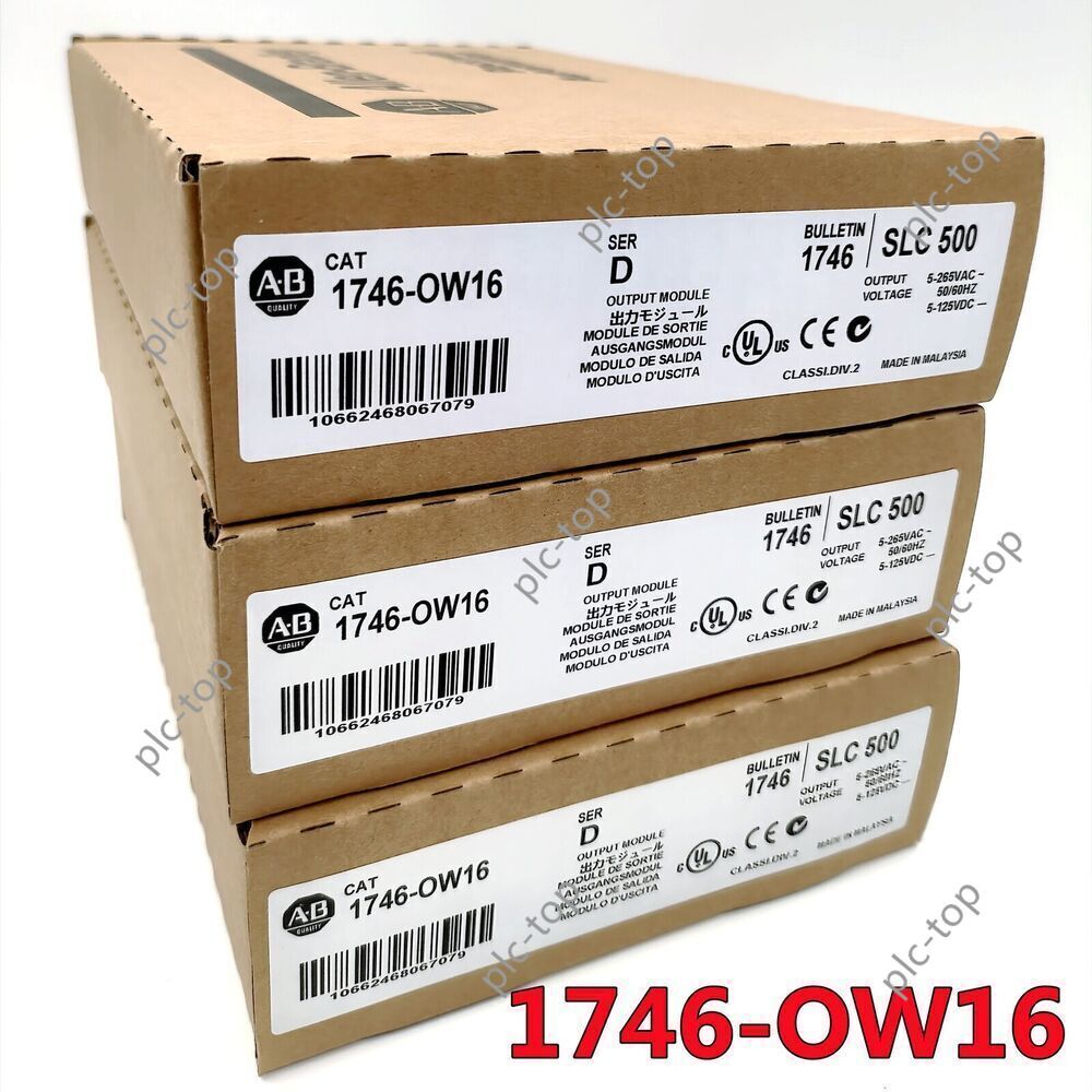 Allen Bradley Factory Sealed AB 1746-OW16 Ser D 1746-0W16 SLC500 Relay Output